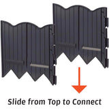 Master Mark 20 ft. L X 6 in. H Plastic Black Poundable Edging