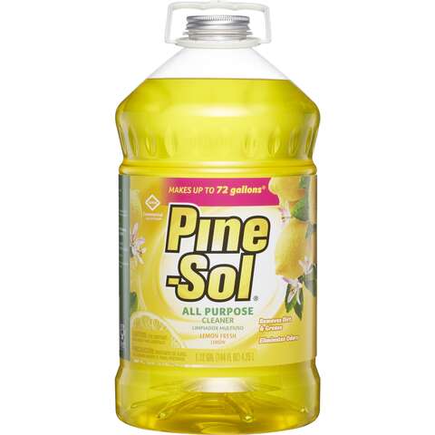 Pine-Sol Lemon Scent All Purpose Cleaner Liquid 144 oz, Pack of 3