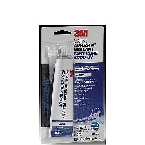 3M 14345 4000UV Fast Cure Sealant, Black, 3 oz. Tube