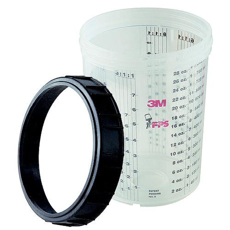 Paint Prep System Cups & Collar Std (2/Bx)