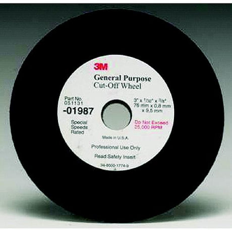 3M 1988 Cut Off Wheel 3″ x 1/16 x 3/8