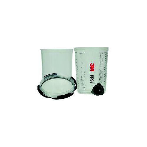 3M 26114 PPS Series 2.0 Spray Cup System, Mini (6.8oz, 200ml), 50/pk