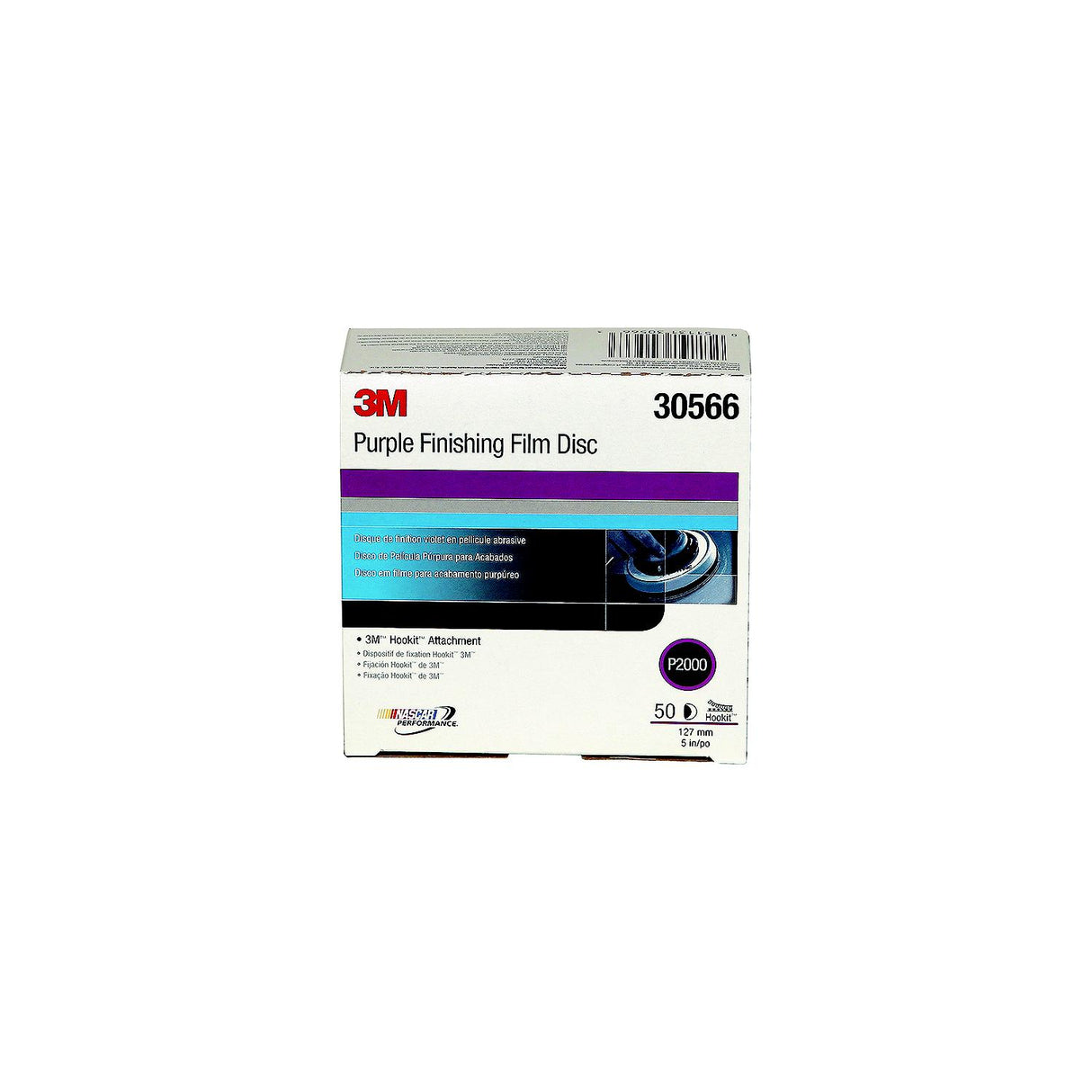 Hookit Purple Finishing Film Discs, 50/box