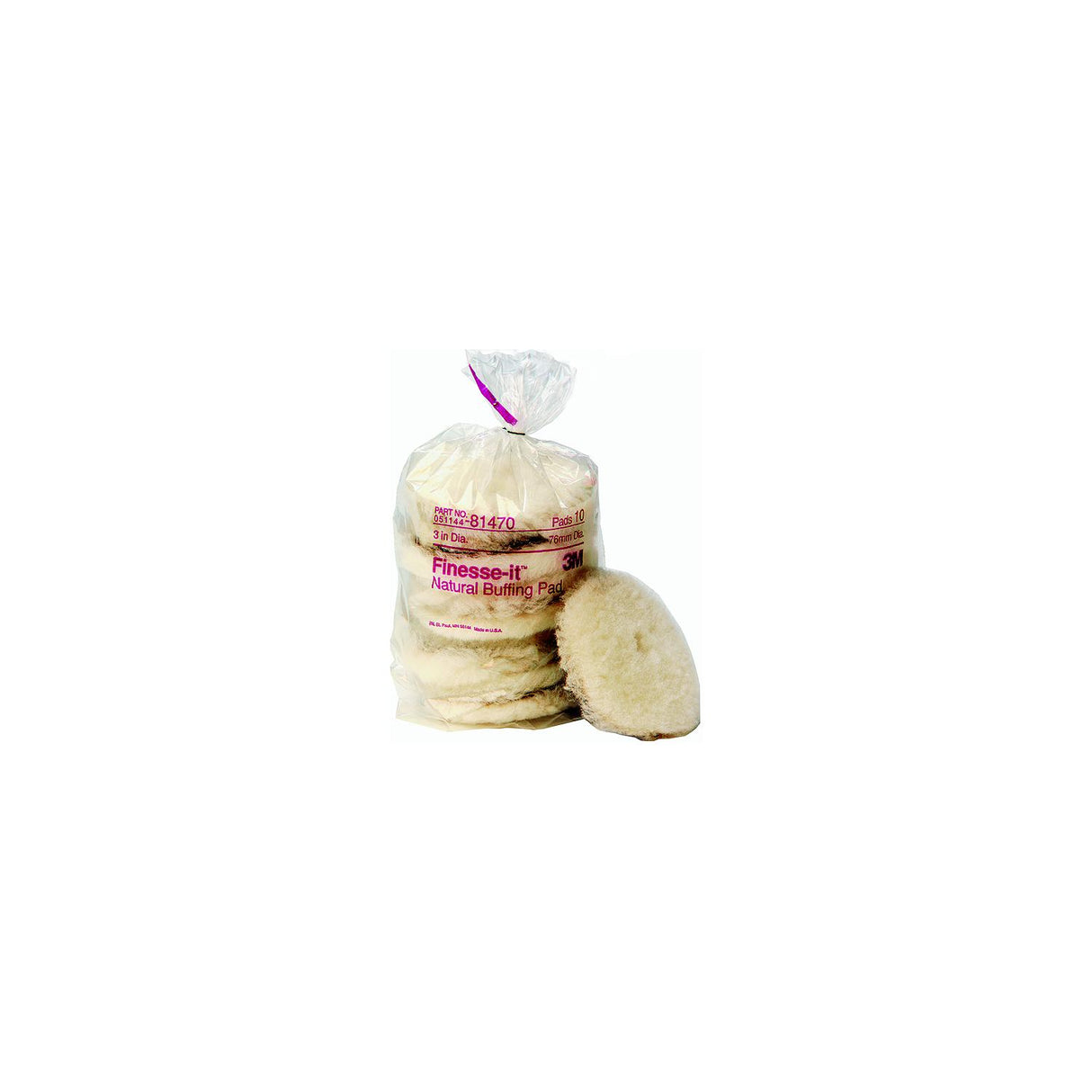 Marine Finesse-It Natural Buffing Pad, Pack of 10
