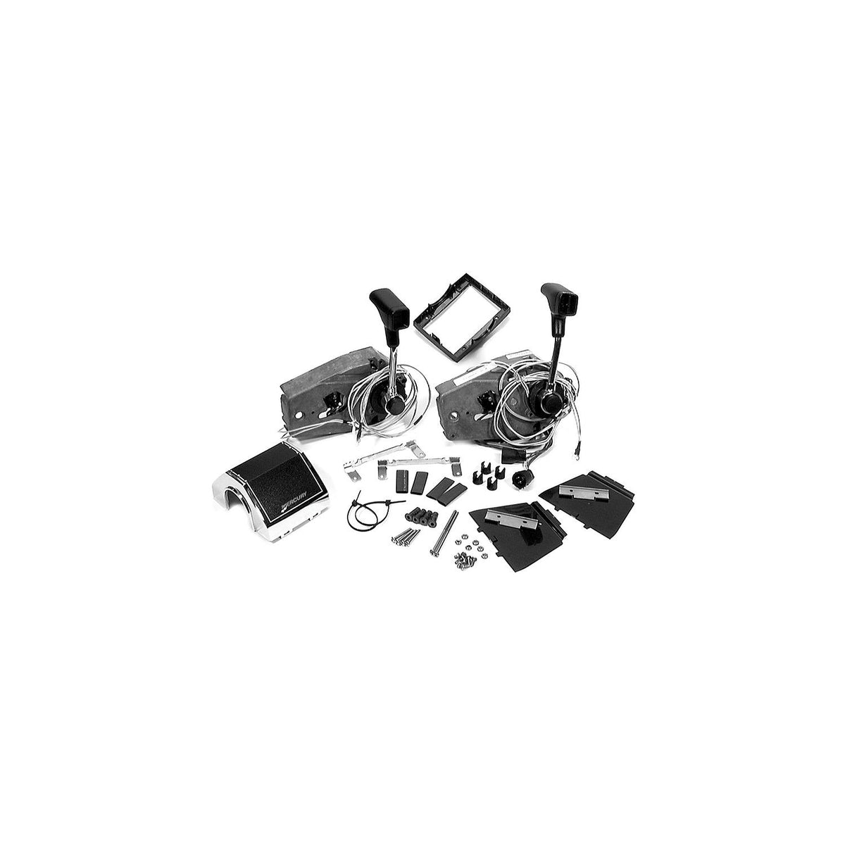 Quicksilver Dual Station Remote Control - Console Mounted w/4' trim ha ...