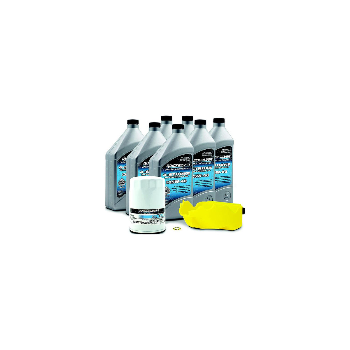Quicksilver 8M0081913 4-Stroke Outboard Oil Change Kit, 5-Liter