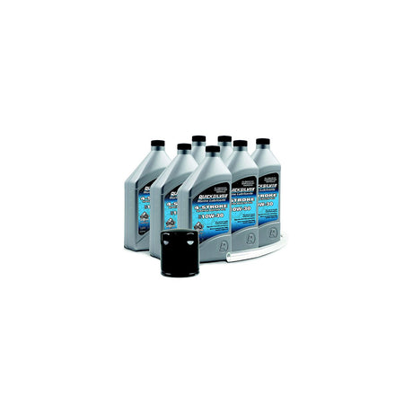 Quicksilver 8M0107513 4-Stroke 10W30 Oil Change Kit, 150 HP