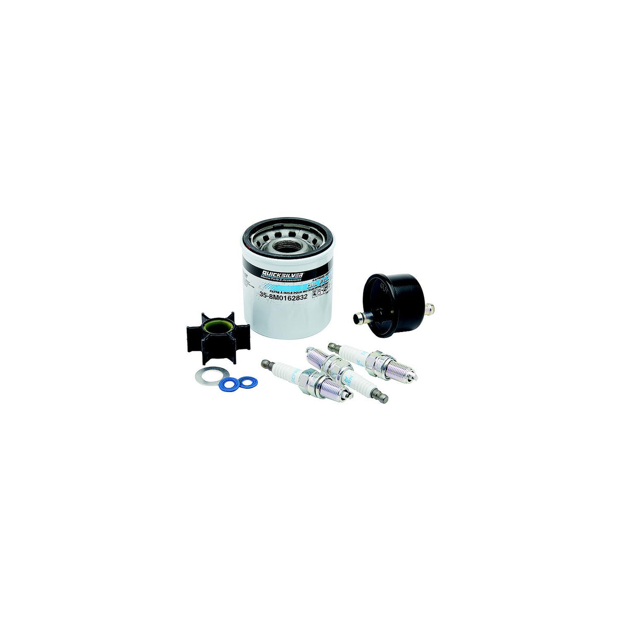 Quicksilver 8M0172124 Outboard Service Kit for Select Mercury/Mariner 25-30HP Four Stroke EFI Engines
