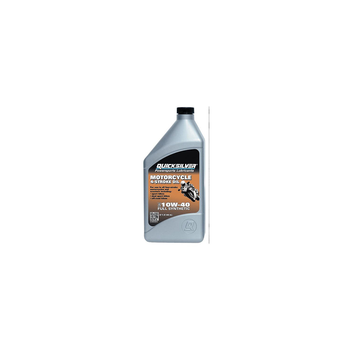 4-Stroke Motorcycle Full Synthetic Oil, 10W-40, Qt., Pack of 6
