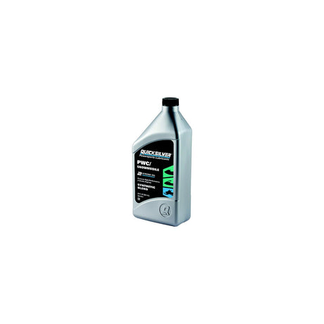 Quicksilver 92-8M0166406 2-Stroke PWC/Snowmobile Oil, Qt., Pack of 6