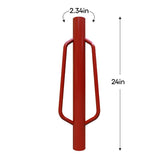 Yardlink Post Driver With Handle Red, Pack of 2