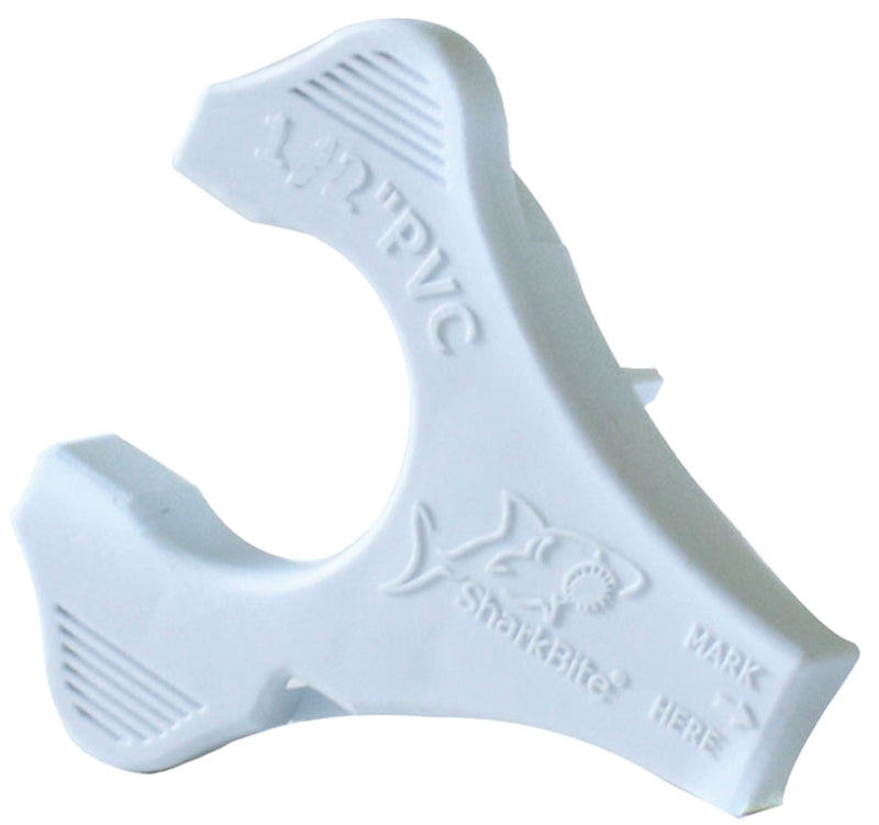 SharkBite UIP714A Gauge and Disconnect Clip, 1 in, PVC, White