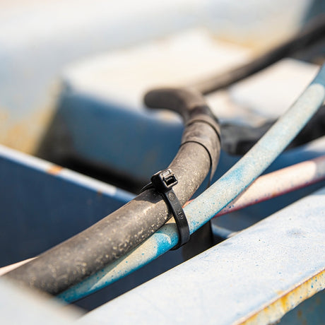 Gardner Bender Xtreme 45-308UVBFZ Cable Tie, Nylon, Black, 8 in L, 20/PK