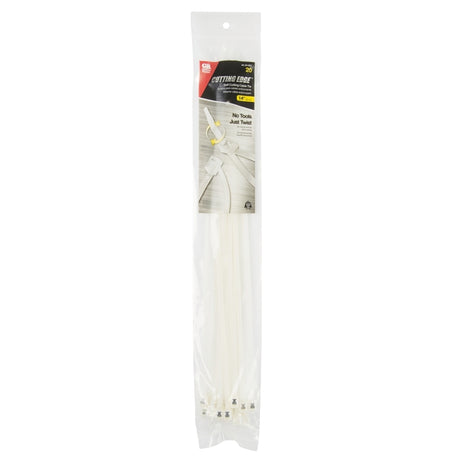 Gardner Bender 45-314SC Cable Tie, 4 in Max Bundle Dia, Double-Lock Locking, Nylon, Natural