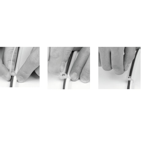 Gardner Bender 45-314SC Cable Tie, 4 in Max Bundle Dia, Double-Lock Locking, 6/6 Nylon, Natural, 14 in L, 20/PK