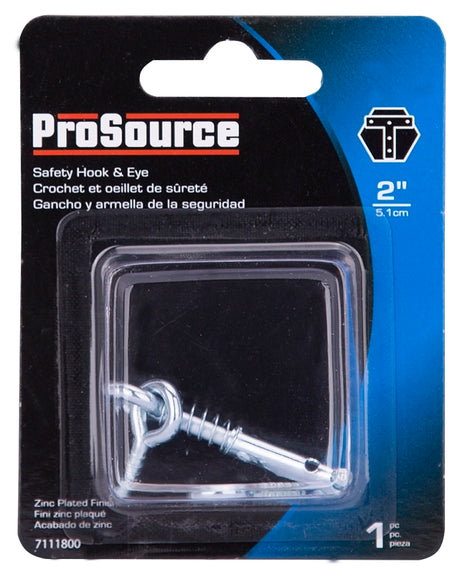 ProSource LR-410-PS Gate Hook and Eye, 1/8 in Dia Wire, Steel