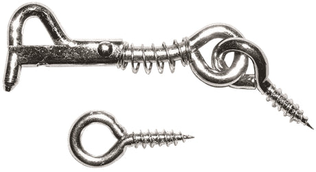 ProSource LR-410-PS Gate Hook and Eye, 1/8 in Dia Wire, Steel