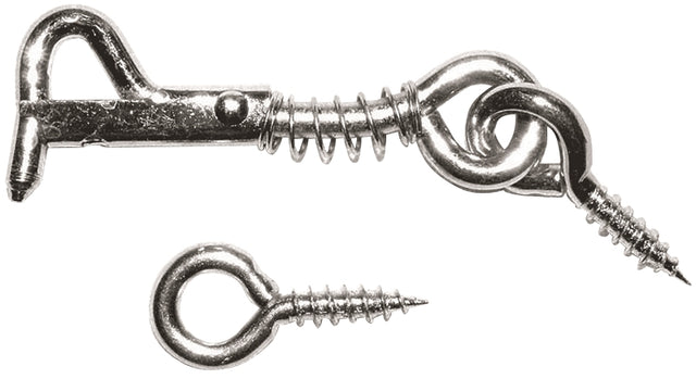 ProSource LR-410-PS Gate Hook and Eye, 1/8 in Dia Wire, Steel