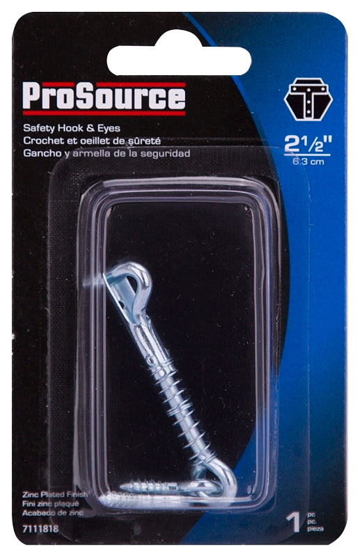ProSource LR-411-PS Gate Hook and Eye, 1/8 in Dia Wire, Steel