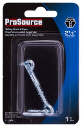 ProSource LR-411-PS Gate Hook and Eye, 1/8 in Dia Wire, Steel