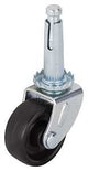 ProSource JC-B05-PS Swivel Caster, 1-1/4 in Dia Wheel, 1-1/4 in W Wheel, Black, 40 lb, Steel Housing Material