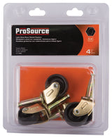 ProSource JC-B06-PS Swivel Caster, 1-1/4 in Dia Wheel, 1-1/4 in W Wheel, Black, 40 lb, Steel Housing Material