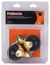 ProSource JC-E04-PS Caster, 2 in Dia Wheel, 2 in W Wheel, Black, 80 lb, Steel Housing Material