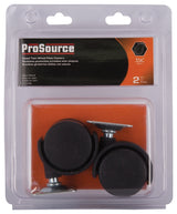 ProSource JC-F01-PS Caster, 1-5/8 in Dia Wheel, 1-5/8 in W Wheel, Nylon Wheel, Black, 40 lb, Steel Housing Material