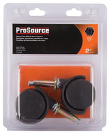 ProSource JC-F02-PS Caster, 1-5/8 in Dia Wheel, 1-5/8 in W Wheel, Nylon Wheel, Black, 40 lb, Nylon Housing Material
