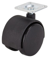 ProSource JC-F04-PS Caster, 2 in Dia Wheel, 47 mm W Wheel, Nylon Wheel, Black, 75 lb, Steel Housing Material