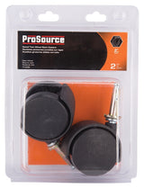 ProSource JC-F07-PS Caster, 2 in Dia Wheel, 2 in W Wheel, Nylon Wheel, Black, 75 lb, Nylon Housing Material