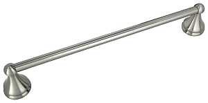 Boston Harbor L5018-13B-10-3L Towel Bar, 18 in L Rod, Brushed Nickel, Surface
