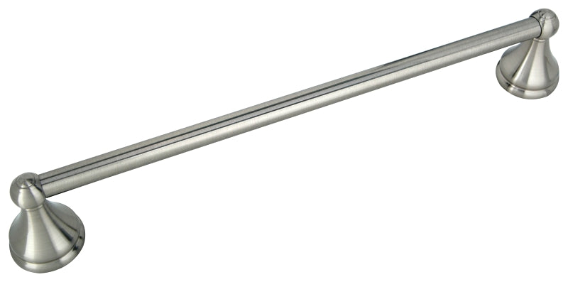 Boston Harbor L5018-13B-10-3L Towel Bar, 18 in L Rod, Brushed Nickel, Surface