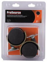 ProSource JC-F12-PS Caster, 2 in Dia Wheel, 47 mm W Wheel, Nylon Wheel, Black, 75 lb, Steel Housing Material