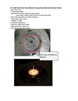 Boston Harbor ZD13-BN-C Ceiling Light Fixture, 0.17 A, 120 V, 20 W, 2-Lamp, LED Lamp, 1500, 3000 K Color Temp