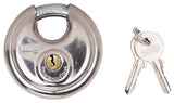 ProSource YB0070 Security Lock, 1/2 in Dia Shackle, 1 in H Shackle, Steel Shackle, Stainless Steel Body, Stainless Steel