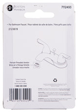 Boston Harbor A500157NNP-51 Faucet Aerator, 55/64 in Female, Plastic, Brushed Nickel, For: Bathroom Faucet SKU#2128619