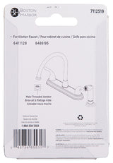 Boston Harbor A500196NNP-54 Faucet Aerator Male, 5/16 in Male, Plastic/Brass, Brushed Nickel