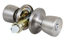 ProSource T-5764SS-ET Entry Knob, Brass, Stainless Steel, Pack of 3