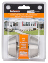 ProSource T-D102SS Deadbolt, 3 Grade, Stainless Steel, 2-3/8 to 2-3/4 in Backset, KW1 Keyway, Pack of 3