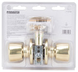 ProSource T-5764PB-PS Passage Knob, Brass, Polished Brass