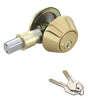 ProSource Signature Series T-D101PB Deadbolt, 3 Grade, Polished Brass, 2-3/8, 2-3/4 in Backset, KW1 Keyway, Pack of 3