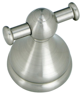 Boston Harbor L5053-13B-10-3L Double Robe Hook, 2-Hook, Zinc, Brushed Nickel, Wall Mounting