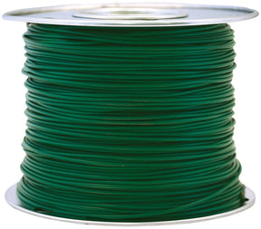 CCI 55835023 Primary Wire, 18 AWG Wire, 1-Conductor, 60 VDC, Copper Conductor, Green Sheath, 100 ft L, Pack of 2