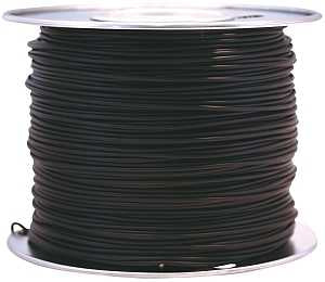 CCI 55671823 Primary Wire, 10 AWG Wire, 1-Conductor, 60 VDC, Copper Conductor, Black Sheath, 100 ft L, Pack of 2