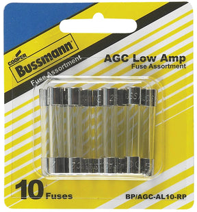 Bussmann BP/AGC-AL10-RP Fuse Kit, Blade Fuse, Includes (1) AGC-4, (2) AGC-1, AGC-2, AGC-3, AGC-5 Fuses, AGC-6 Fuses