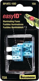 Bussmann BP/ATC-15ID Automotive Fuse, Blade Fuse, 32 VDC, Blue