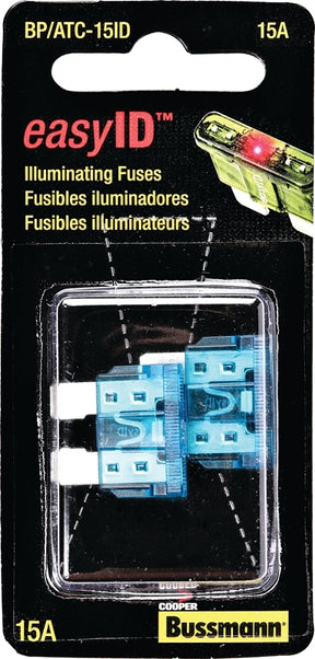 Bussmann BP/ATC-15ID Automotive Fuse, Blade Fuse, 32 VDC, Blue