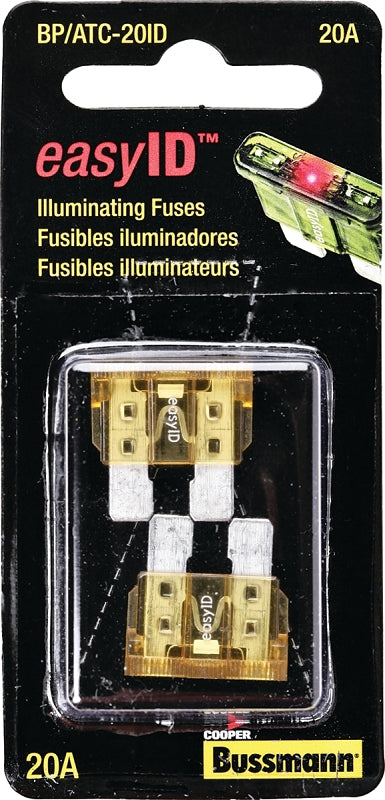 Bussmann BP/ATC-20ID Automotive Fuse, Blade Fuse, 32 VDC, 20 A, 1 kA Interrupt