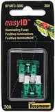 Bussmann BP/ATC-30ID Automotive Fuse, 1 kA Interrupt, Blade Fuse, 32 VDC, Green